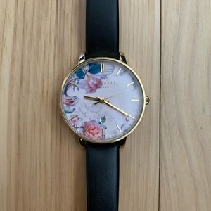 Ted Baker Black and Flower Watch